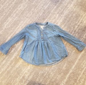 Toddler girl Old Navy Chambry Long Sleeve Top